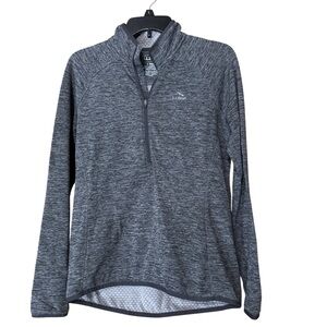 L.L. Bean Charcoal Gray Grey Women’s Quarter-Zip Pullover - Size S
